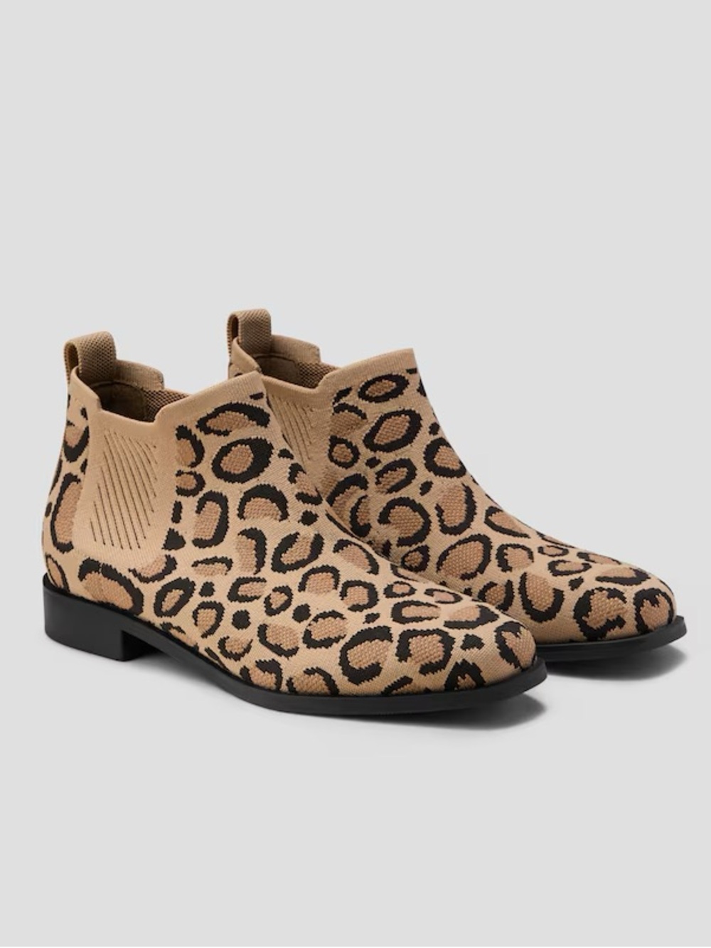VIVAIA Square-Toe Water-Repellent Ankle Boots Ryan Pro Leopard EU 42 US 10.5